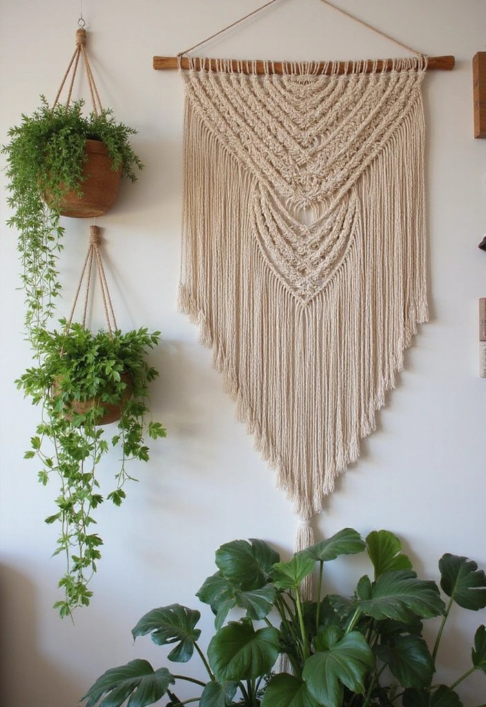 15 Bohemian Vibes Decor Ideas That'll Make You Feel Like You've Stepped into a 70s Dream! - 4. Macramé Masterpieces