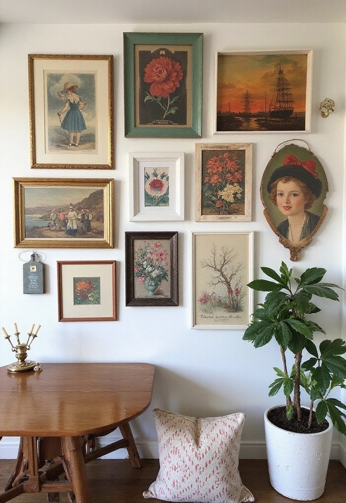 17 Budget Vintage Decor Tips That'll Make Your Home Look Priceless! - 12. Vintage Art for Character