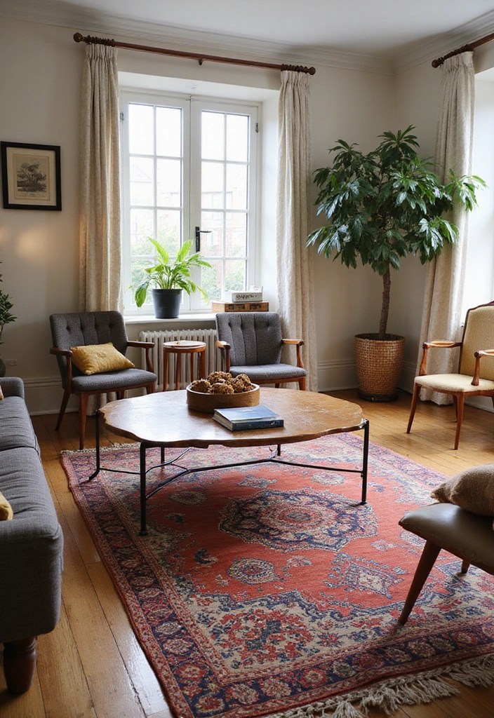 17 Budget Vintage Decor Tips That'll Make Your Home Look Priceless! - 13. Vintage Rugs for Warmth